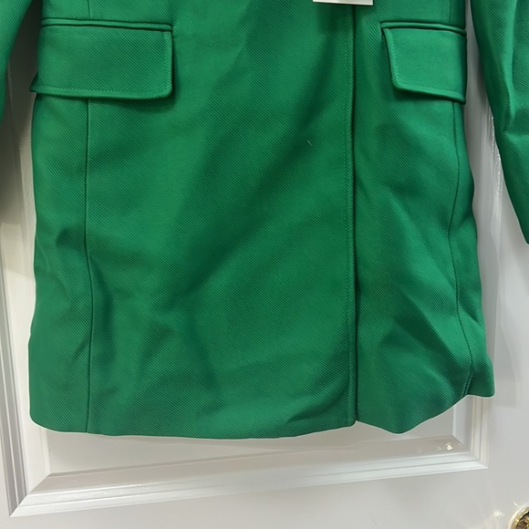 Women Zara Apple Green Buttoned Coat Size XS - Picture 13 of 16